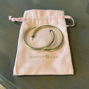 Sheila Fajl Hammered Hoops